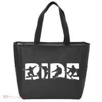 RIDE Snowboard, Snowboarder, Christmas Snowboarding Pullover Tote Bag thumb 0
