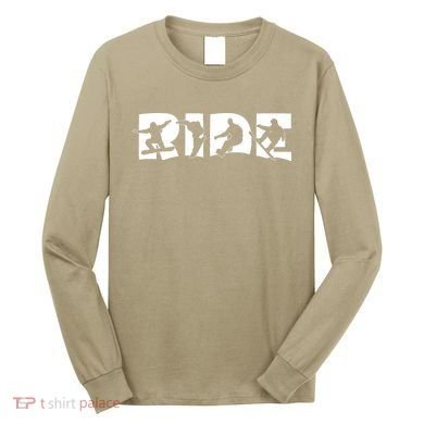 RIDE Snowboard, Snowboarder, Christmas Snowboarding Pullover Long Sleeve Shirt