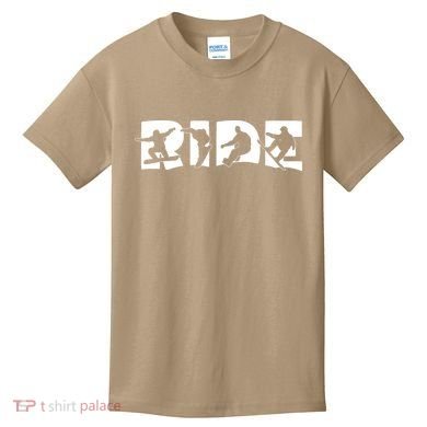RIDE Snowboard, Snowboarder, Christmas Snowboarding Pullover Kids T-Shirt