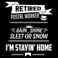 Rain Shine Sleet Funny Retired Postal Worker Mailman Gift USA-Made Doggie Bandana thumb 2