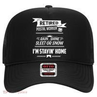 Rain Shine Sleet Funny Retired Postal Worker Mailman Gift Hat thumb 0