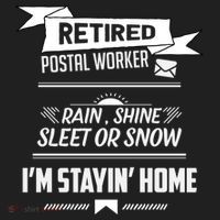 Rain Shine Sleet Funny Retired Postal Worker Mailman Gift Hat thumb 2