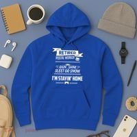 Rain Shine Sleet Funny Retired Postal Worker Mailman Gift Hoodie thumb 3