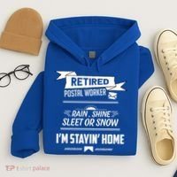 Rain Shine Sleet Funny Retired Postal Worker Mailman Gift Hoodie thumb 4