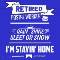 Rain Shine Sleet Funny Retired Postal Worker Mailman Gift Sweatshirt thumb 3