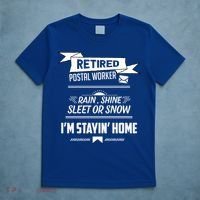 Rain Shine Sleet Funny Retired Postal Worker Mailman Gift T-Shirt thumb 5