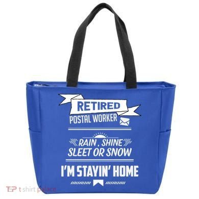 Rain Shine Sleet Funny Retired Postal Worker Mailman Gift Tote Bag