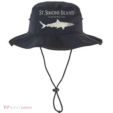Retro St. Simons Island Ga Shark Bucket Hat