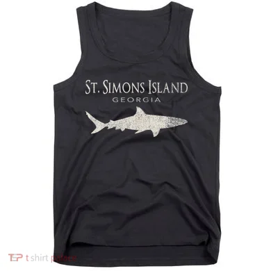 Retro St. Simons Island Ga Shark Tank Top