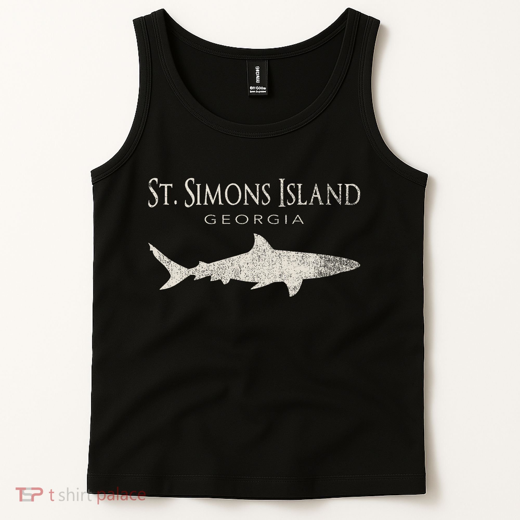 Retro St. Simons Island Ga Shark Tank Top