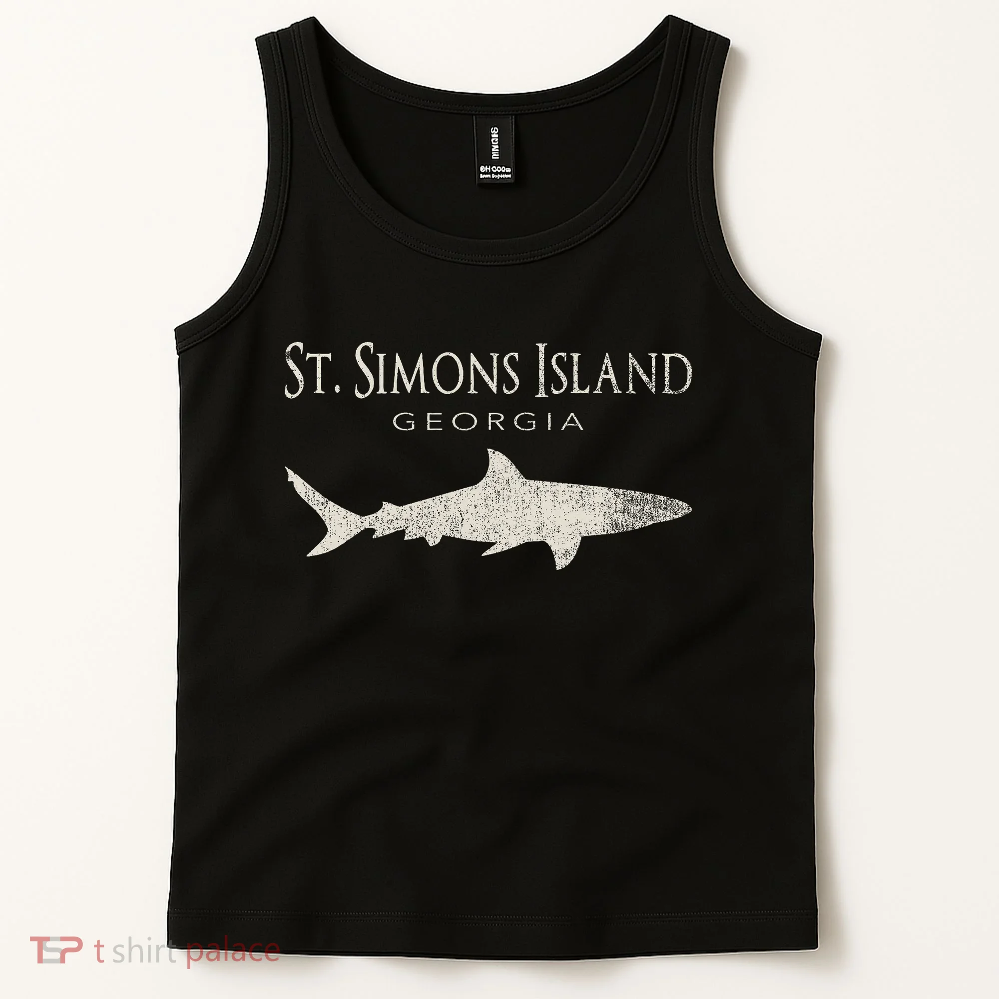 Retro St. Simons Island Ga Shark Tank Top