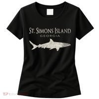 Retro St. Simons Island Ga Shark Women's T-Shirt thumb 0