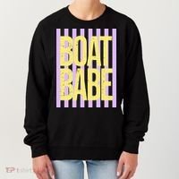 Retro Stripes Sunshine Boat Babe Women's Sweatshirt thumb 0