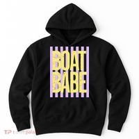 Retro Stripes Sunshine Boat Babe Hoodie thumb 0
