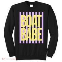 Retro Stripes Sunshine Boat Babe Sweatshirt thumb 0