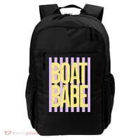 Retro Stripes Sunshine Boat Babe Backpack thumb 0