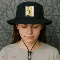 Retro Stripes Sunshine Boat Babe Bucket Hat thumb 3