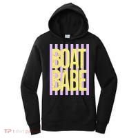 Retro Stripes Sunshine Boat Babe Women's Hoodie thumb 0