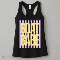 Retro Stripes Sunshine Boat Babe Women's Tank Top thumb 3