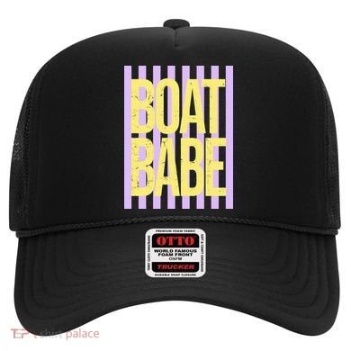 Retro Stripes Sunshine Boat Babe Hat