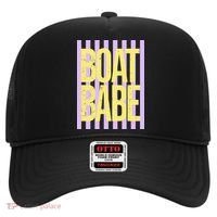 Retro Stripes Sunshine Boat Babe Hat thumb 0