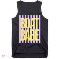 Retro Stripes Sunshine Boat Babe Tank Top thumb 0