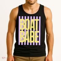 Retro Stripes Sunshine Boat Babe Tank Top thumb 3