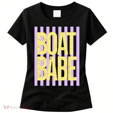 Retro Stripes Sunshine Boat Babe Women's T-Shirt