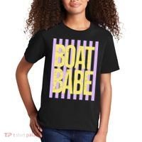 Retro Stripes Sunshine Boat Babe Kids T-Shirt thumb 2