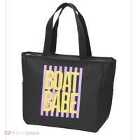 Retro Stripes Sunshine Boat Babe Tote Bag thumb 3