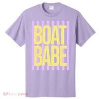 Retro Stripes Sunshine Boat Babe T-Shirt thumb 0