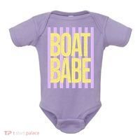 Retro Stripes Sunshine Boat Babe Baby Bodysuit thumb 0