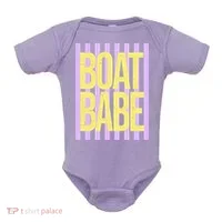 Retro Stripes Sunshine Boat Babe Baby Bodysuit thumb 0