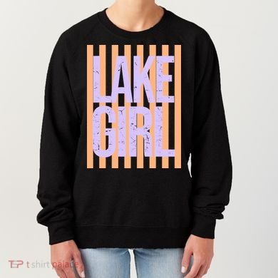 Retro Stripes Sunshine Lake Girl Women's Sweatshirt