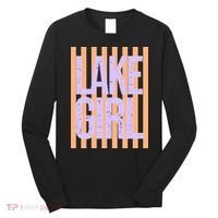 Retro Stripes Sunshine Lake Girl Long Sleeve Shirt thumb 0