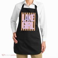 Retro Stripes Sunshine Lake Girl Apron thumb 2