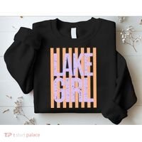 Retro Stripes Sunshine Lake Girl Sweatshirt thumb 2