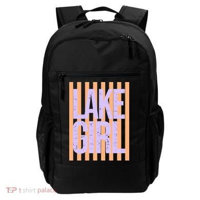 Retro Stripes Sunshine Lake Girl Backpack