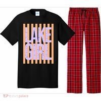 Retro Stripes Sunshine Lake Girl Pajama Set thumb 0