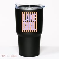Retro Stripes Sunshine Lake Girl Tumbler thumb 0
