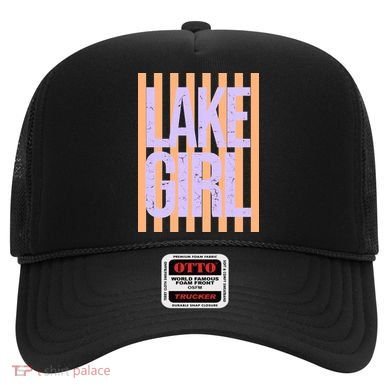 Retro Stripes Sunshine Lake Girl Hat