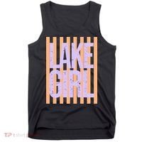 Retro Stripes Sunshine Lake Girl Tank Top thumb 0