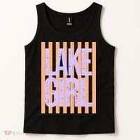 Retro Stripes Sunshine Lake Girl Tank Top thumb 2