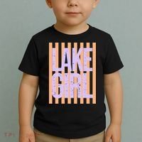 Retro Stripes Sunshine Lake Girl Toddler T-Shirt thumb 2