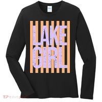 Retro Stripes Sunshine Lake Girl Women's Long Sleeve Shirt thumb 0