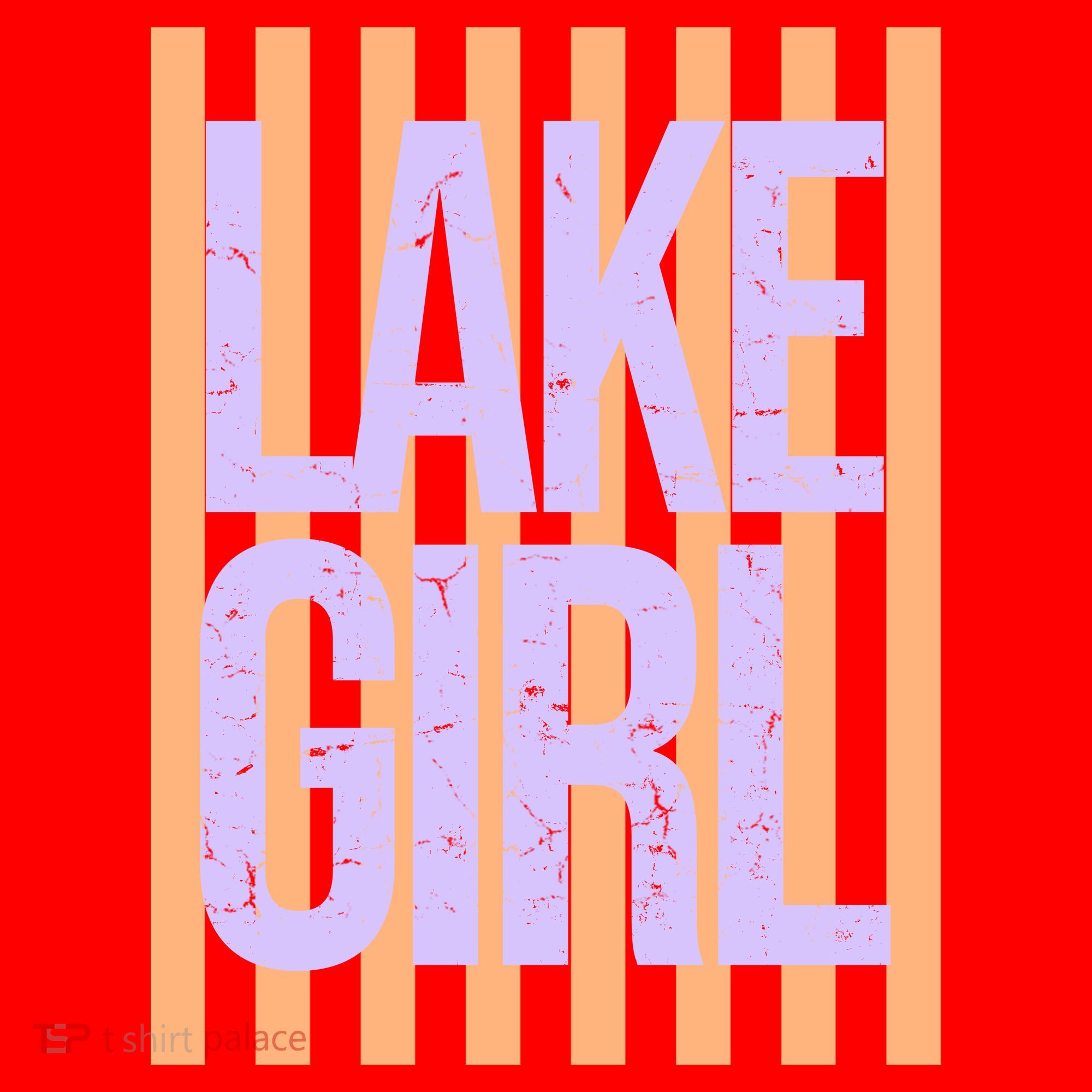 Retro Stripes Sunshine Lake Girl Santa Hat