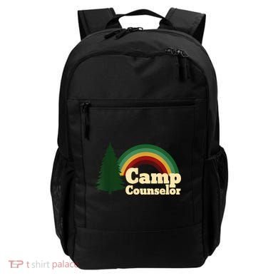 Retro Summer Staff Rainbow Camp Counselor Pine Tree Gift Backpack