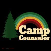 Retro Summer Staff Rainbow Camp Counselor Pine Tree Gift Women's Hoodie thumb 2