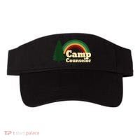 Retro Summer Staff Rainbow Camp Counselor Pine Tree Gift Visor thumb 0