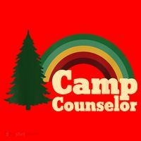 Retro Summer Staff Rainbow Camp Counselor Pine Tree Gift Santa Hat thumb 1